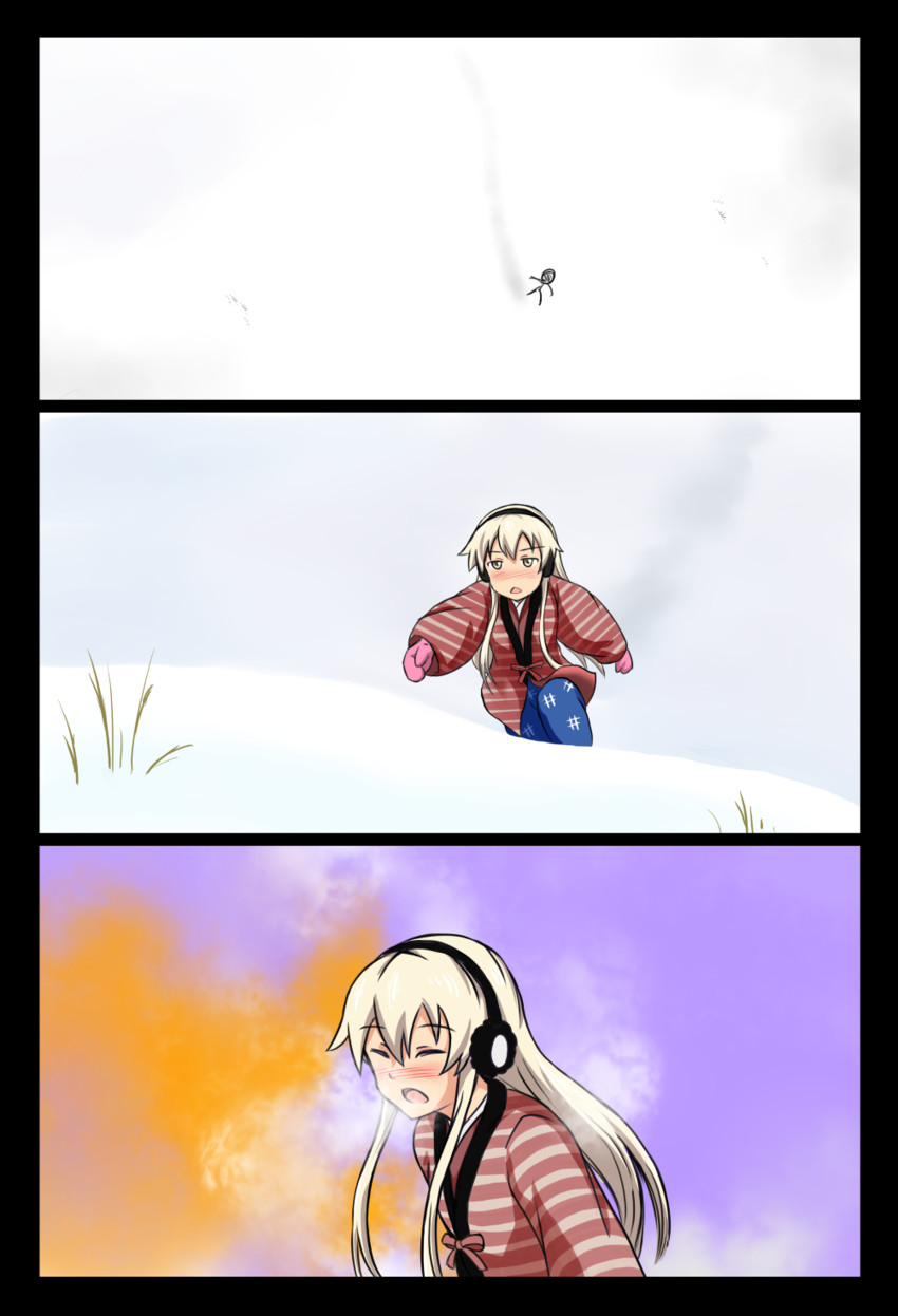 shimakaze and shirotsugh lhadatt (kantai collection and 1 more) drawn by tsukemon