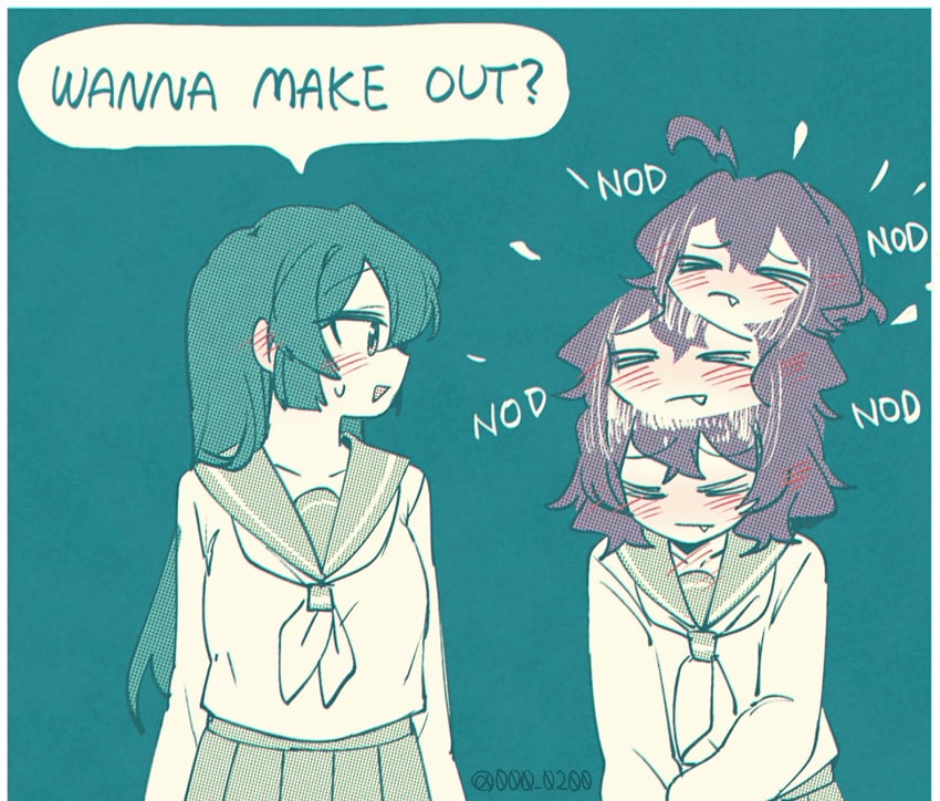 hiiragi utena and minakami sayo (mahou shoujo ni akogarete) drawn by an_sin