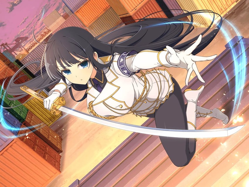 ikaruga (senran kagura and 2 more) drawn by yaegashi_nan