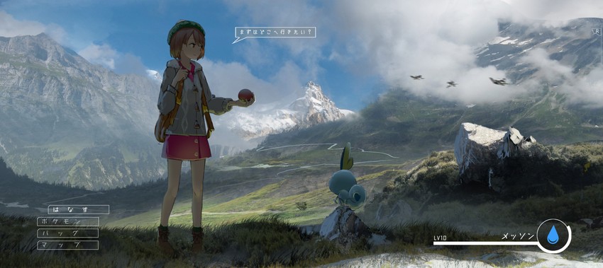 gloria and sobble (pokemon and 1 more) drawn by asteroid_ill