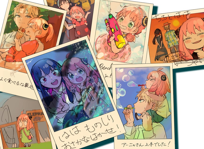 yor briar, anya, and twilight (spy x family) drawn by peanuts_omr