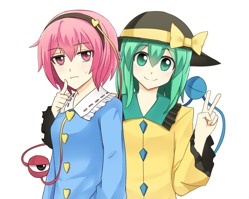 komeiji koishi and komeiji satori (touhou) drawn by in-tea