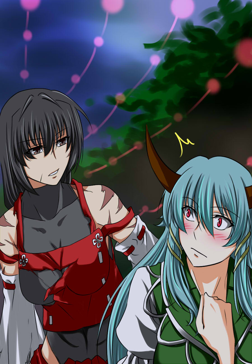 kamishirasawa keine, ex-keine, and sendai hakurei no miko (original and 2 more) drawn by samuimu