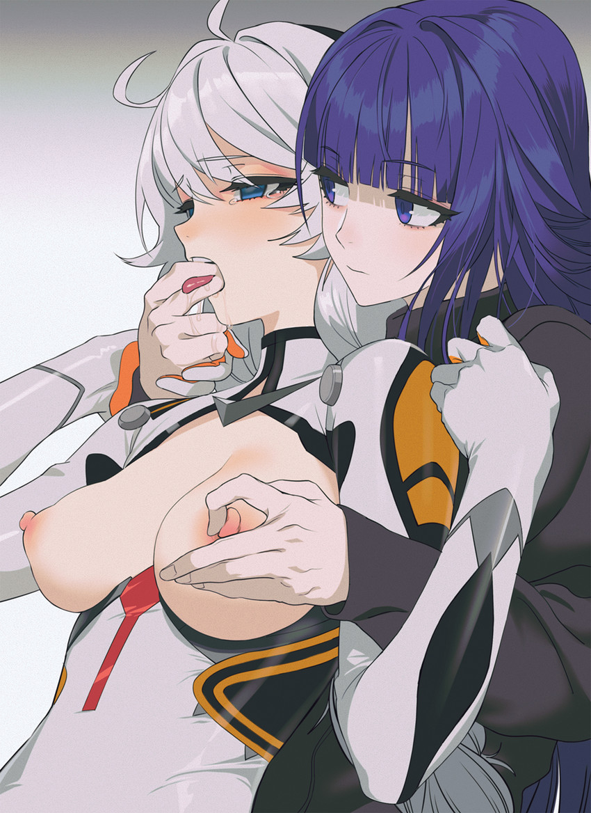 kiana kaslana and raiden mei (honkai and 1 more) drawn by tofu_crust