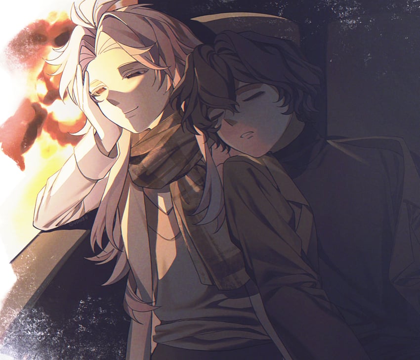 hatsutori hajime and utsugi noriyuki (saibou shinkyoku) drawn by chunaizhanshi23057