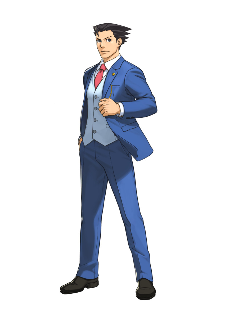 phoenix wright (ace attorney and 1 more) drawn by fuse_takuro