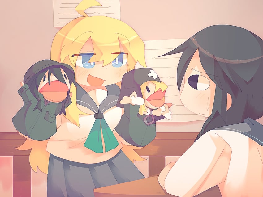 chito and yuuri (kill me baby and 2 more) drawn by poppos