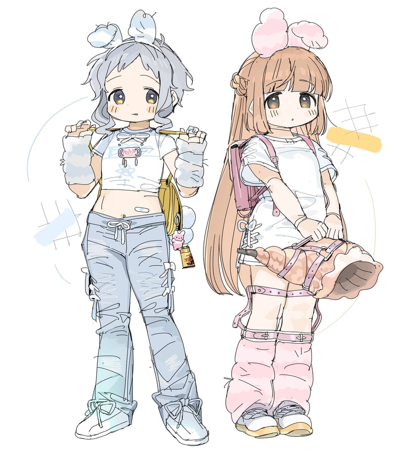 makabe mizuki and yorita yoshino (idolmaster and 2 more) drawn by spawnfoxy
