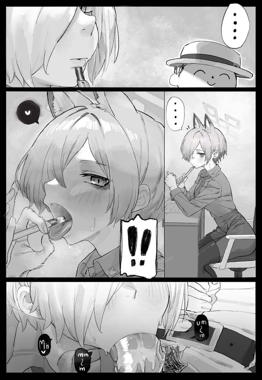 sensei, doodle sensei, and kanna (blue archive) drawn by lonklink