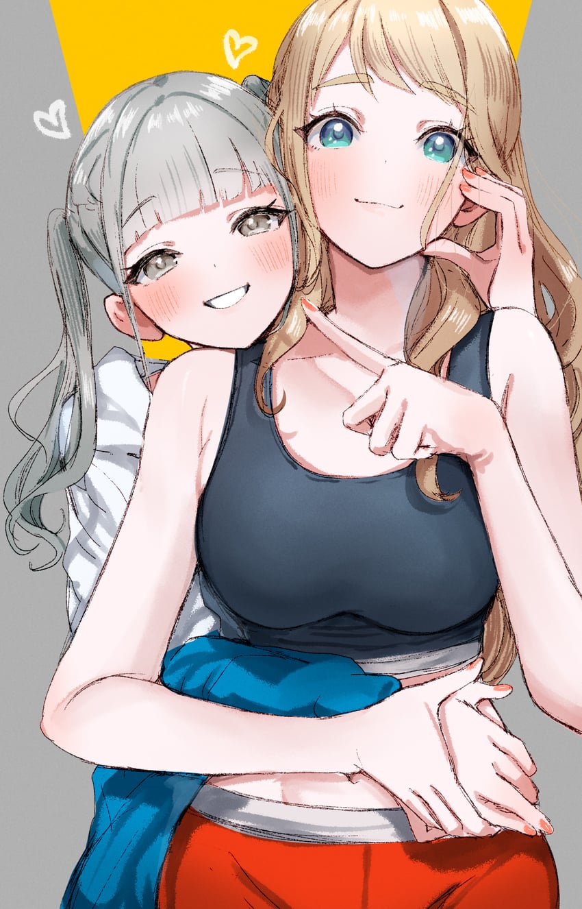 fran and kana (idoly pride) drawn by kasasagi_(futagodori888)