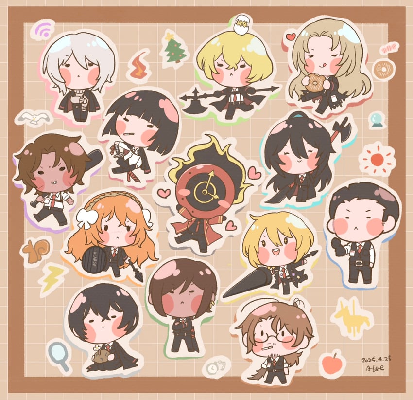 ishmael, don quixote, faust, sinclair, yi sang, and 8 more (project moon and 1 more) drawn by abee65015280