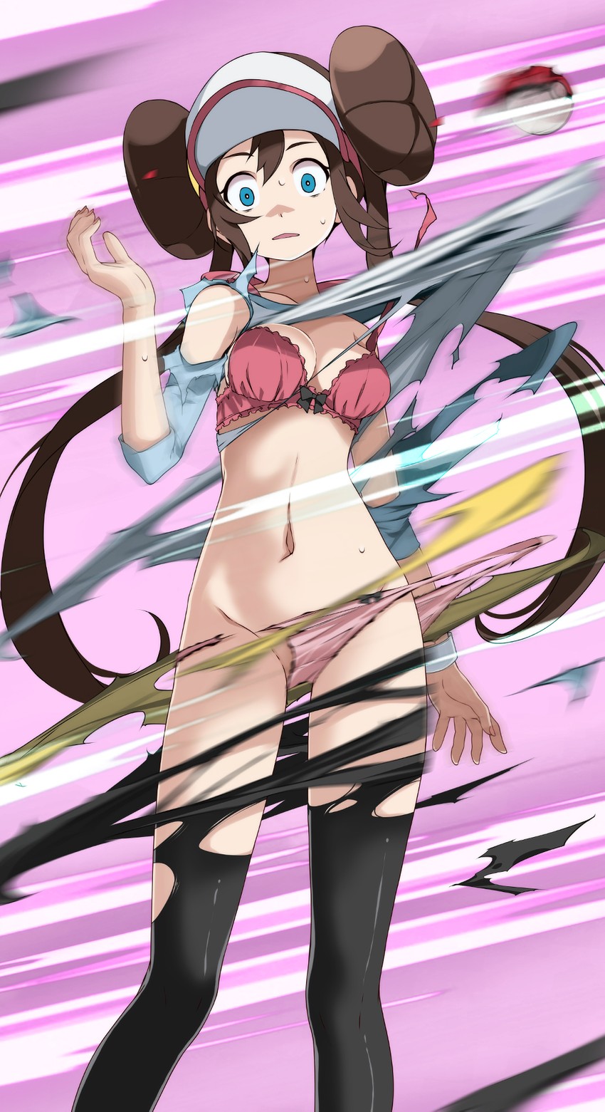 rosa (pokemon and 1 more) drawn by tsukishiro_saika
