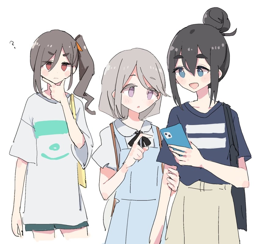 shikishima sakurako, kiriyama an, and amamiya satsuki (mono) drawn by shiroshi_(denpa_eshidan)