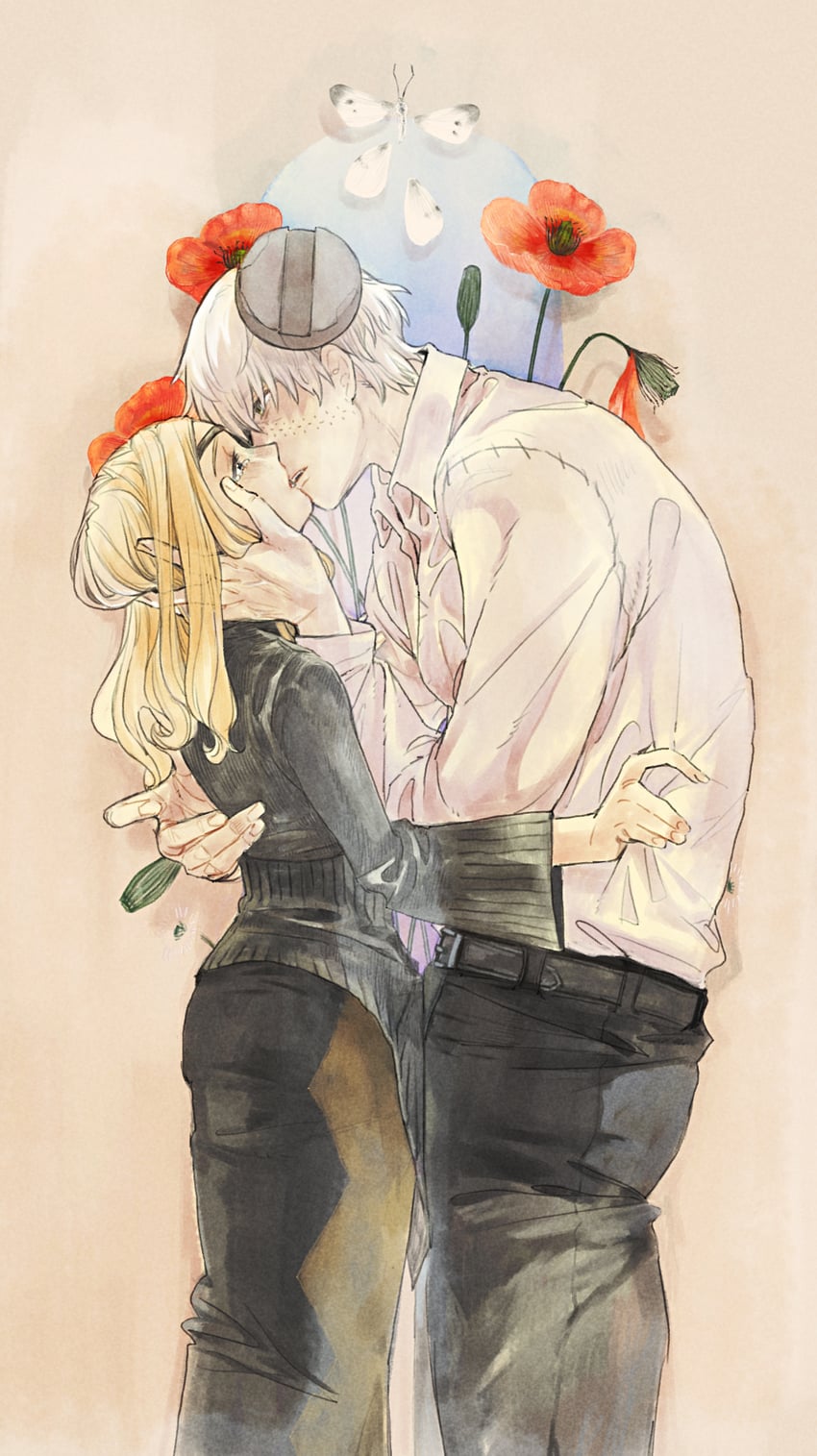 franken stein and marie mjolnir (soul eater) drawn by hissiu