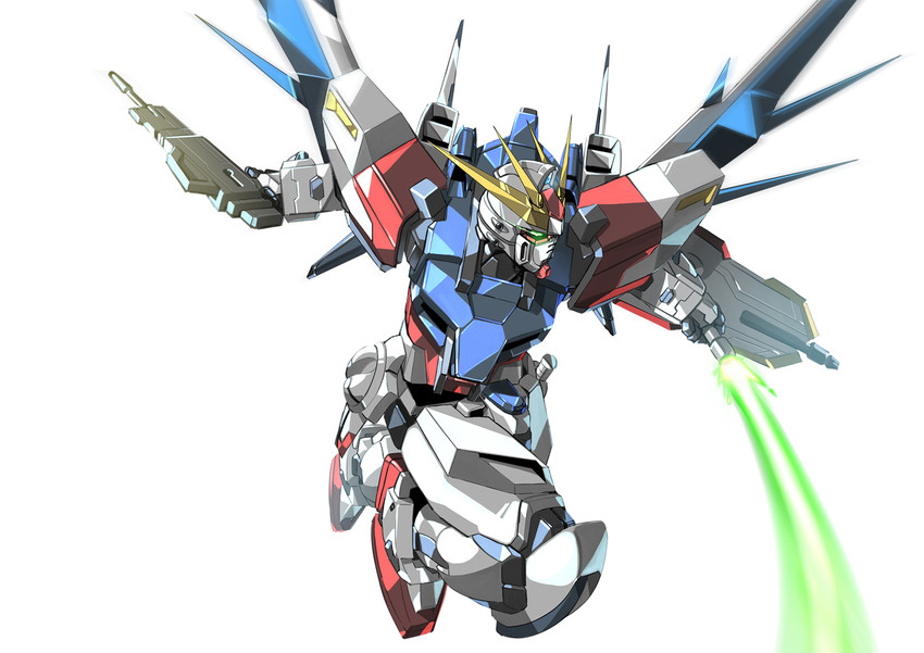 build strike gundam and build strike gundam full package (gundam and 1 more) drawn by paintedmike
