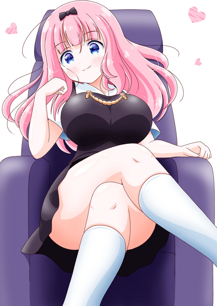 fujiwara chika (kaguya-sama wa kokurasetai ~tensai-tachi no renai zunousen~) drawn by imai_kazunari
