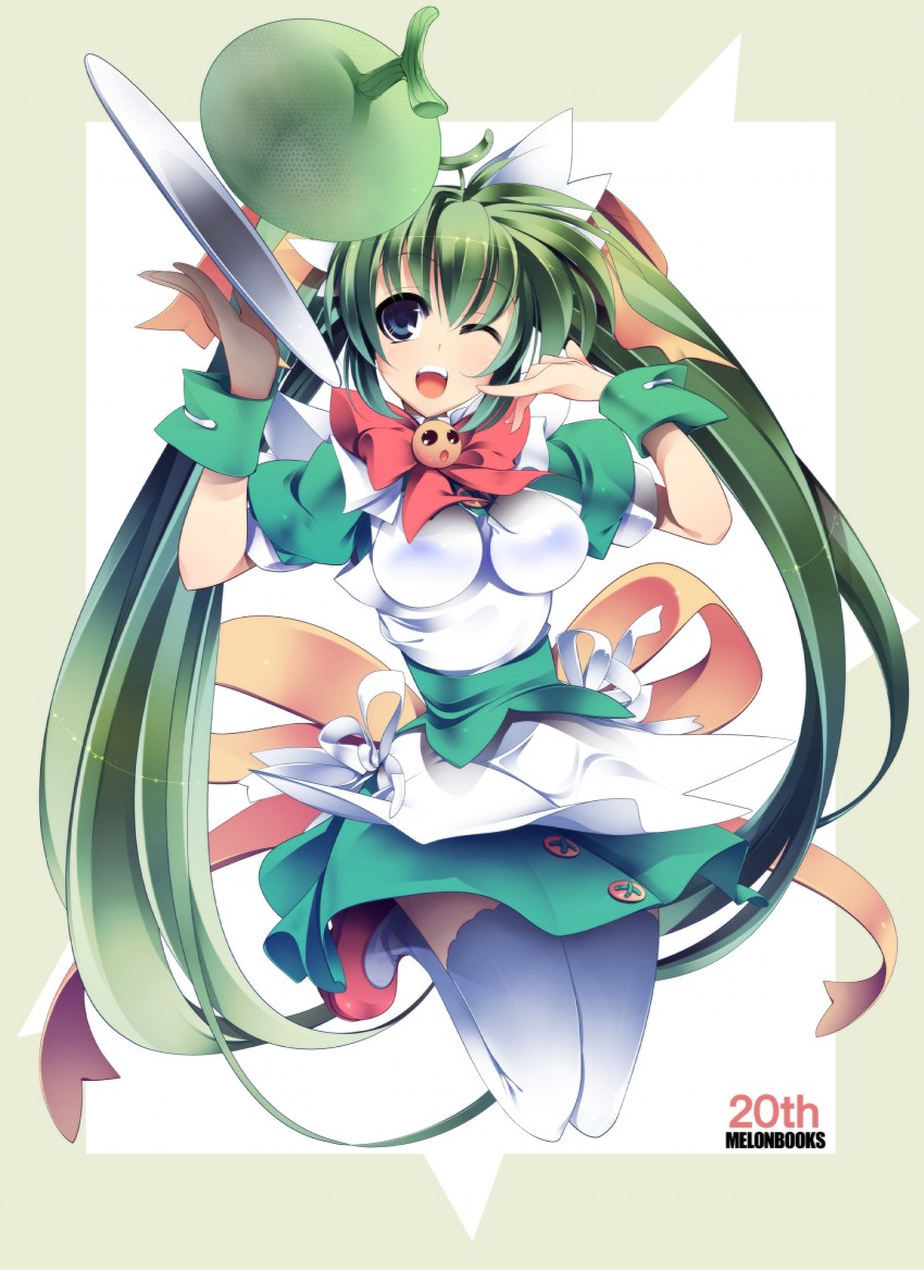 melon-chan (melonbooks and 1 more) drawn by dragonmaterial