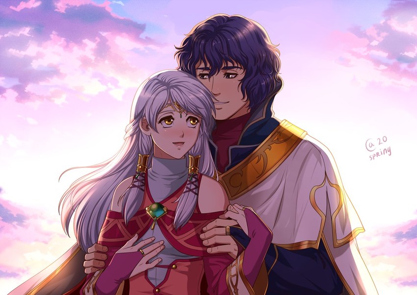 micaiah and pelleas (fire emblem and 2 more) drawn by autumn-sacura