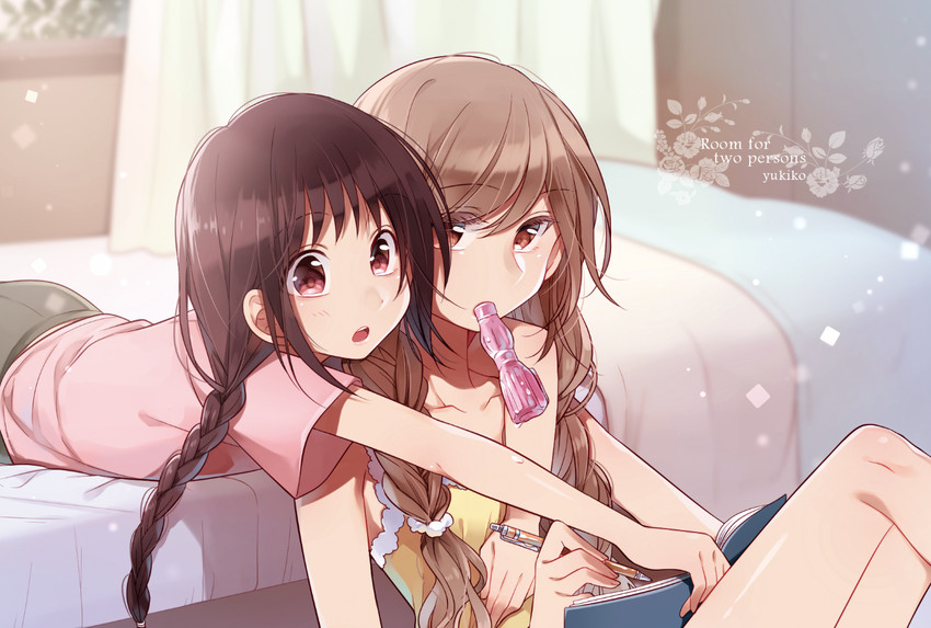 yamabuki kasumi and kawawa sakurako (futaribeya) drawn by yukiko_(tesseract)