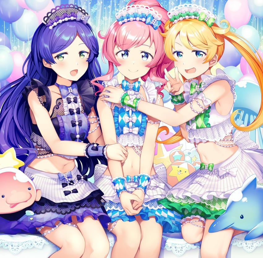 momoyama mirai, moegi emo, kiracchu, and aoba rinka (pretty series and 1 more) drawn by nabeshima_(pon_nbsm)