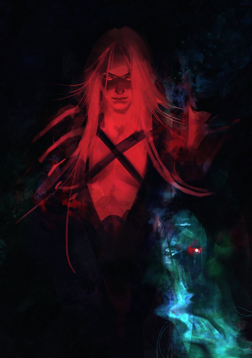 sephiroth (final fantasy and 1 more) drawn by nerddynerb