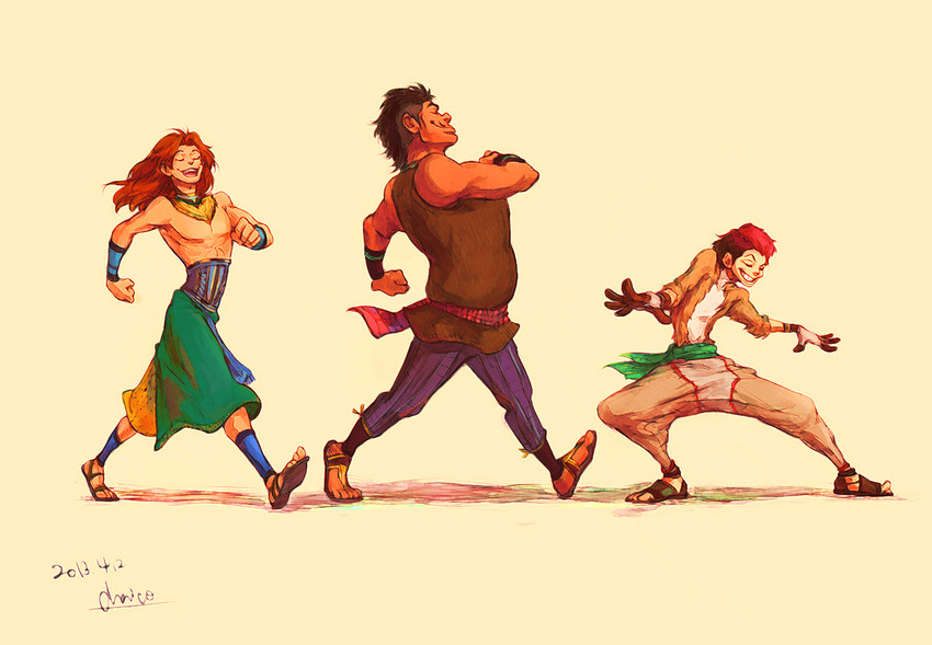 simba, timon, and pumbaa (the lion king) drawn by chai_5