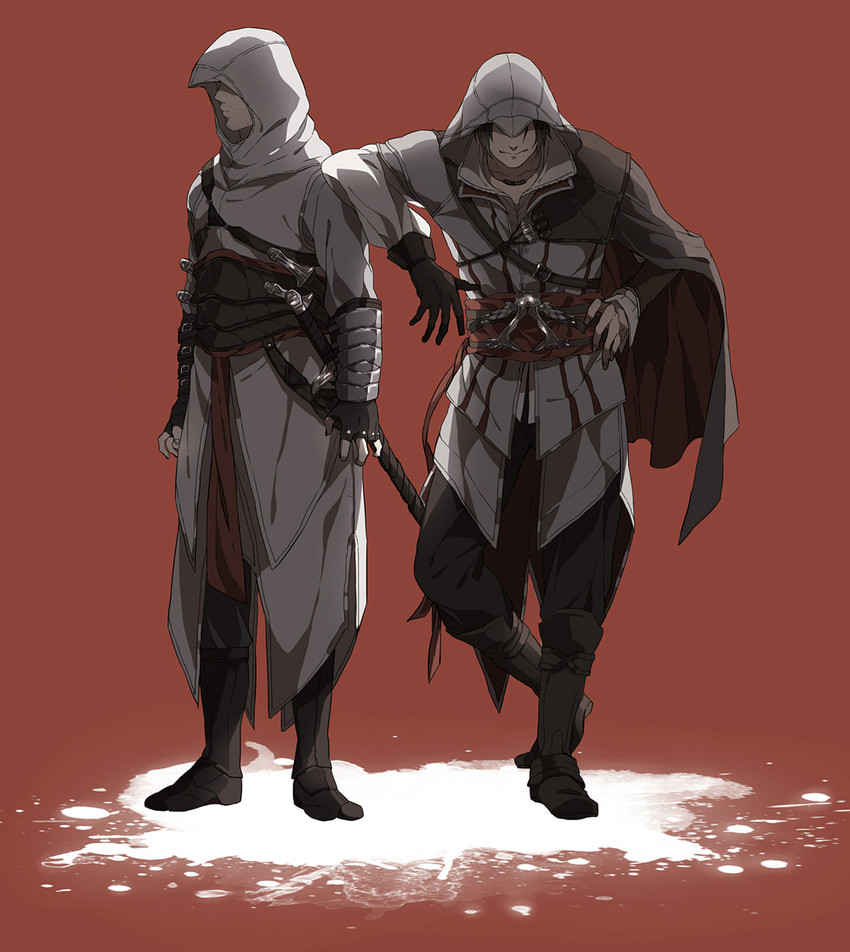ezio auditore da firenze and altair ibn la-ahad (assassin's creed ii and 1 more) drawn by sksk_z