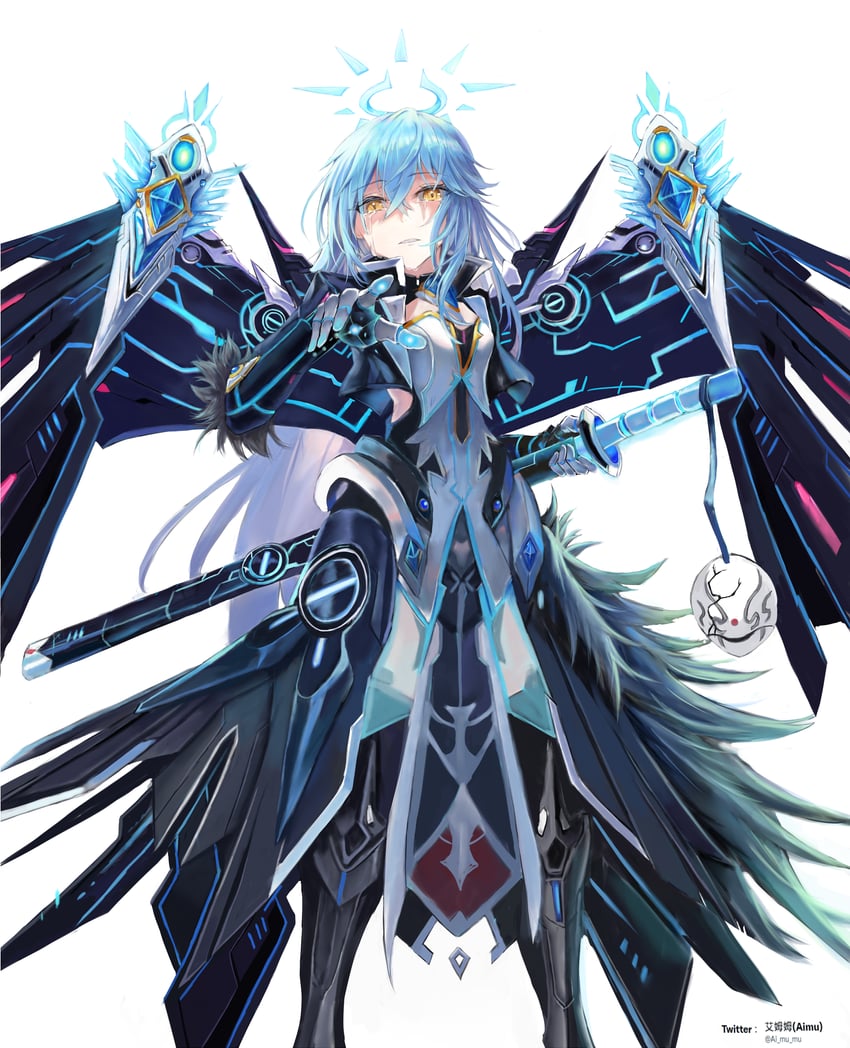 rimuru tempest, eve, code: sariel, and code: ultimate (elsword and 1 more) drawn by aimu_(angry9565)