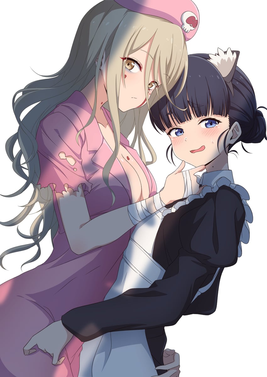 shikiya yumeko and basori tiara (make heroine ga oo sugiru!) drawn by nishizuki_shino