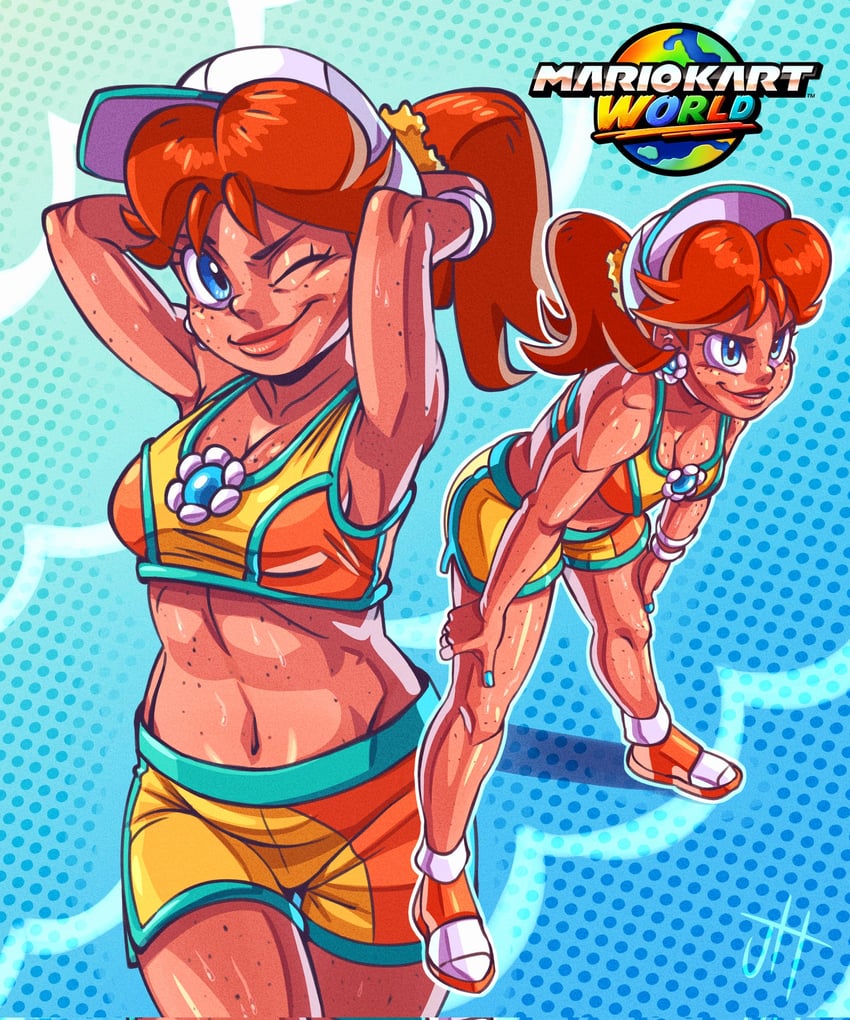 princess daisy (mario and 2 more) drawn by gamertimeartz