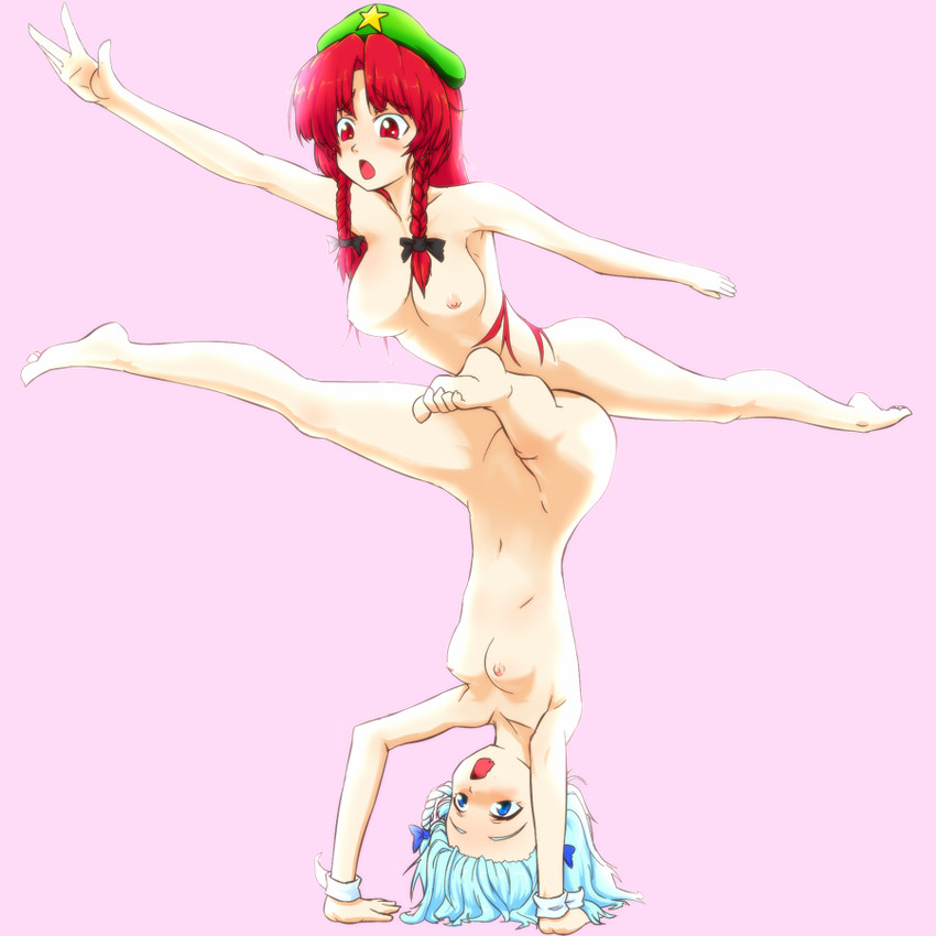 izayoi sakuya and hong meiling (touhou) drawn by r-18_jii