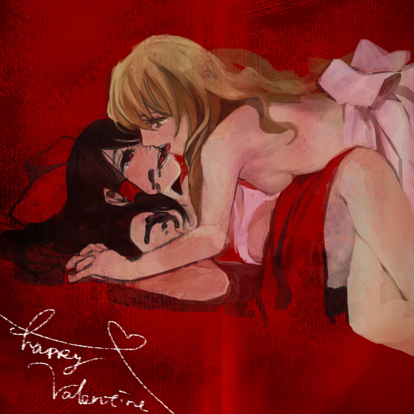 hakurei reimu and kirisame marisa (touhou) drawn by kayako_(tdxxxk)