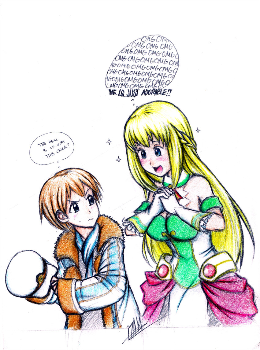blanc and vert (neptune) drawn by isaki_tanaka