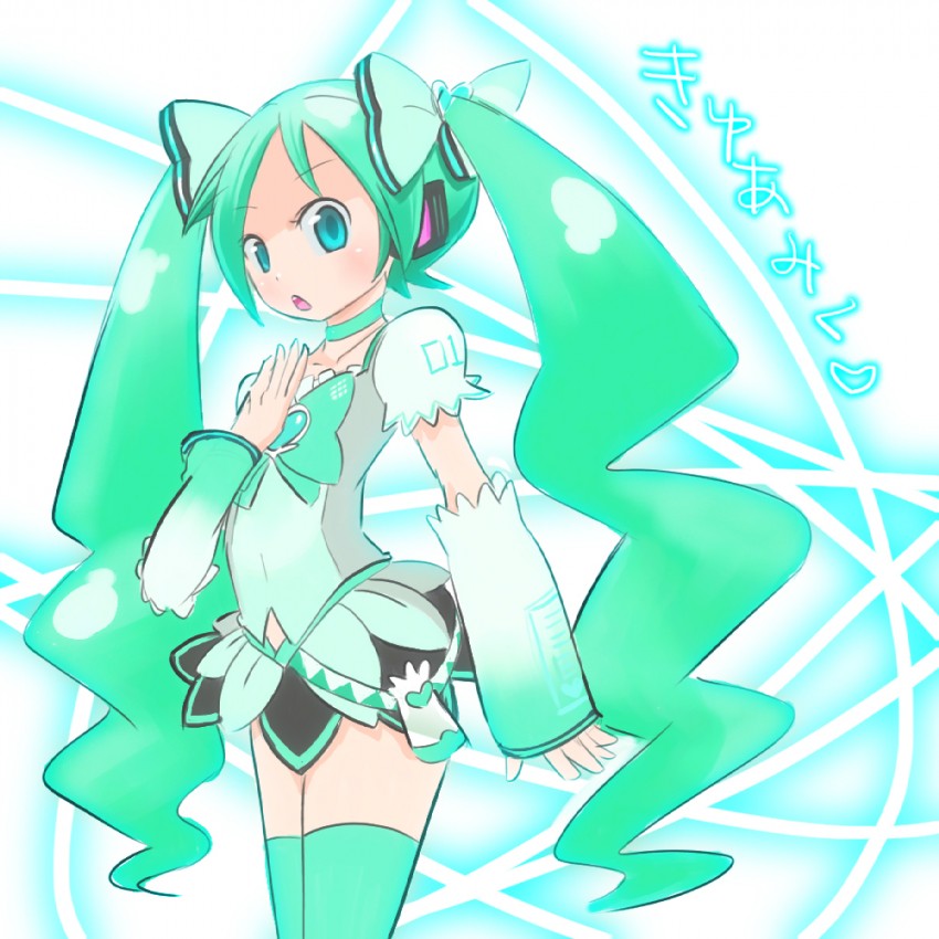 hatsune miku (vocaloid and 2 more) drawn by okera