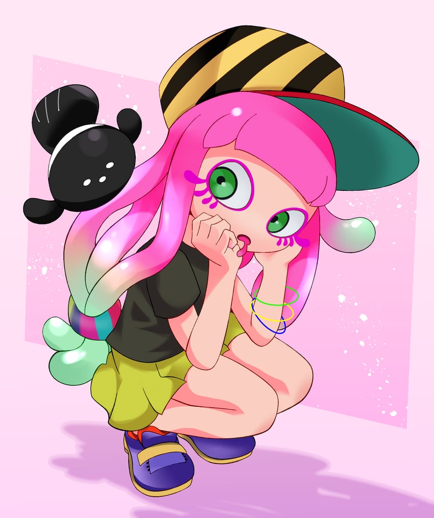 harmony and harmony's clownfish (splatoon) drawn by omnivore-kun_(pixiv92911323)