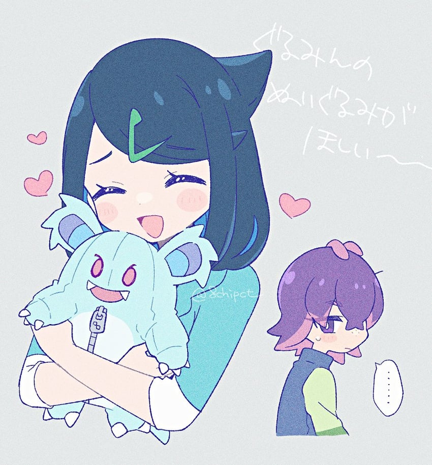 liko, dot, and nidothing (pokemon and 1 more) drawn by 0zr8hc