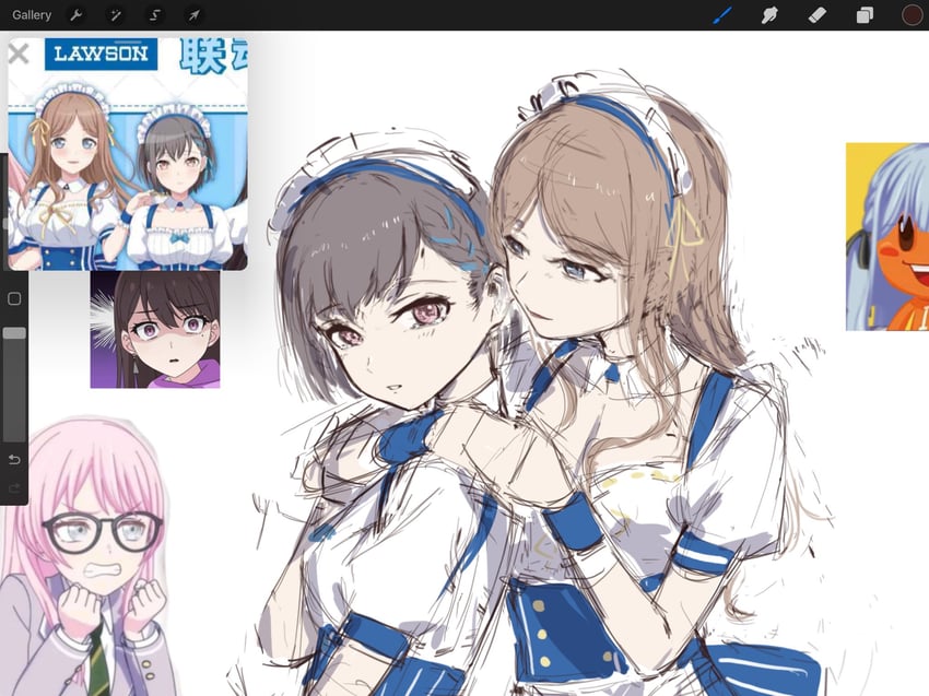 chihaya anon, togawa sakiko, nagasaki soyo, shiina taki, and takamatsu tomori (bang dream! and 3 more) drawn by tororo_kafka