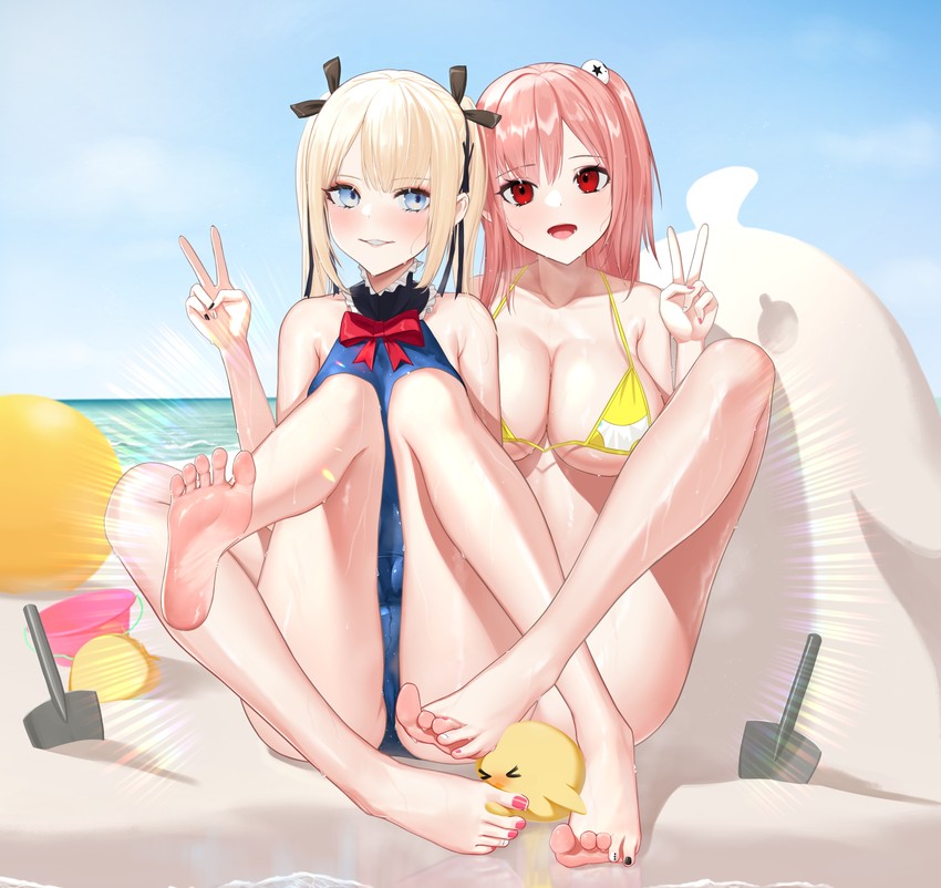 manjuu, marie rose, and honoka (azur lane and 2 more) drawn by ursica