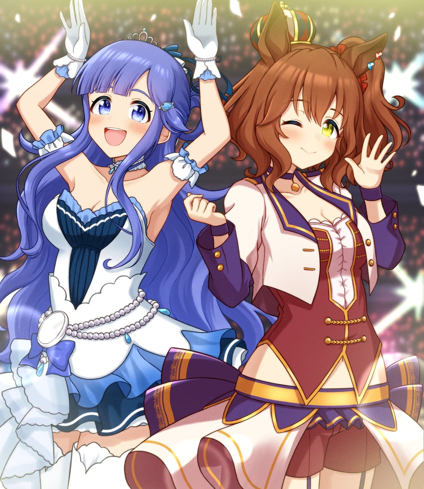 aston machan, asari nanami, and inoue honoka (idolmaster and 2 more) drawn by hokutoro64