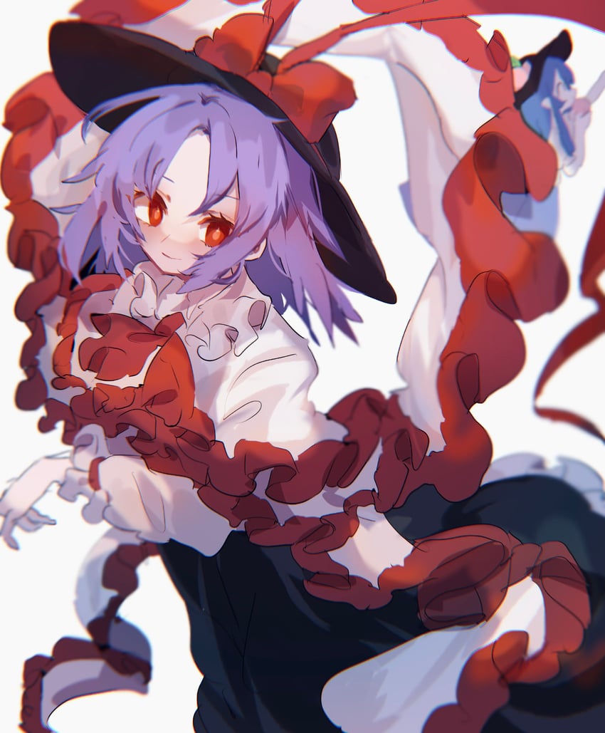 hinanawi tenshi and nagae iku (touhou) drawn by ayahi_4