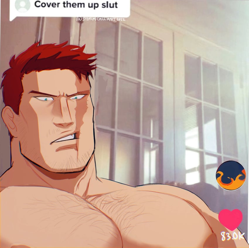 endeavor (boku no hero academia and 1 more) drawn by stormcallart