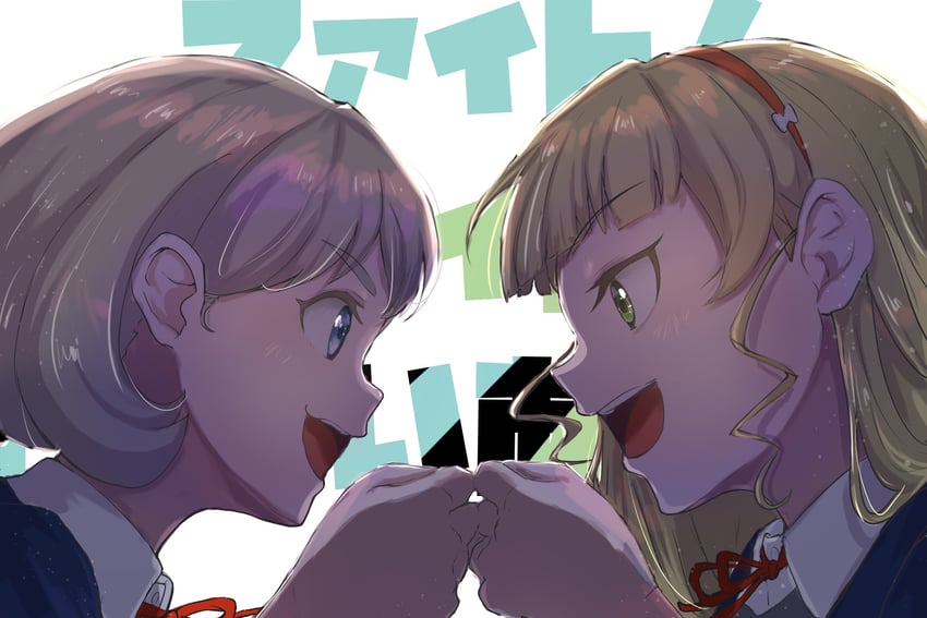 tang keke and heanna sumire (love live! and 1 more) drawn by yu_lettuce