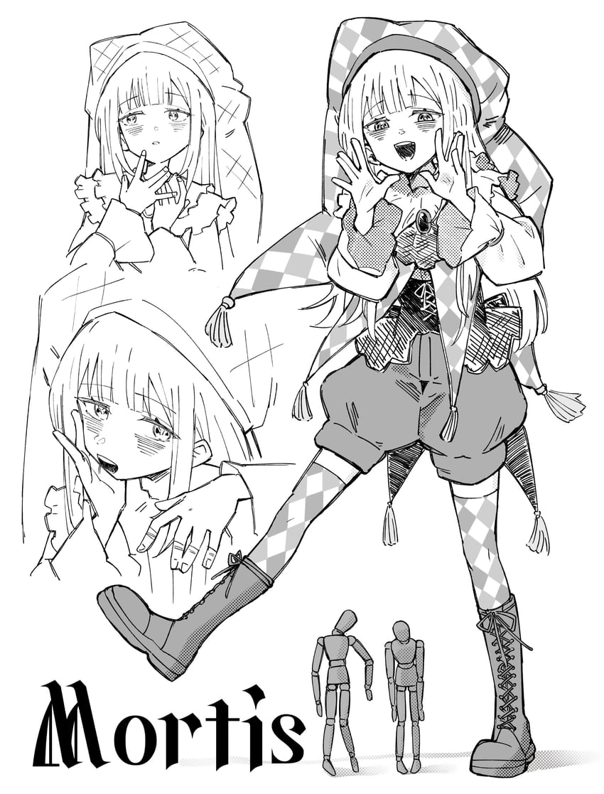 wakaba mutsumi and mortis (bang dream! and 1 more) drawn by yeeee_chen