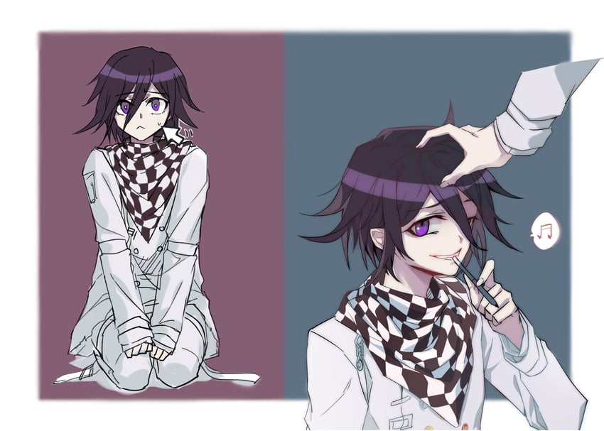 oma kokichi (danganronpa and 1 more) drawn by li_he