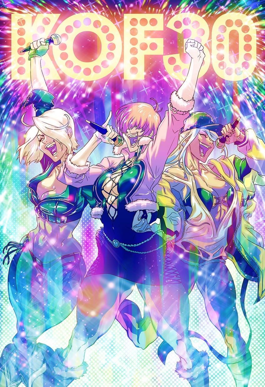angel, shermie, and isla (the king of fighters and 2 more) drawn by sebastian_von_buchwald