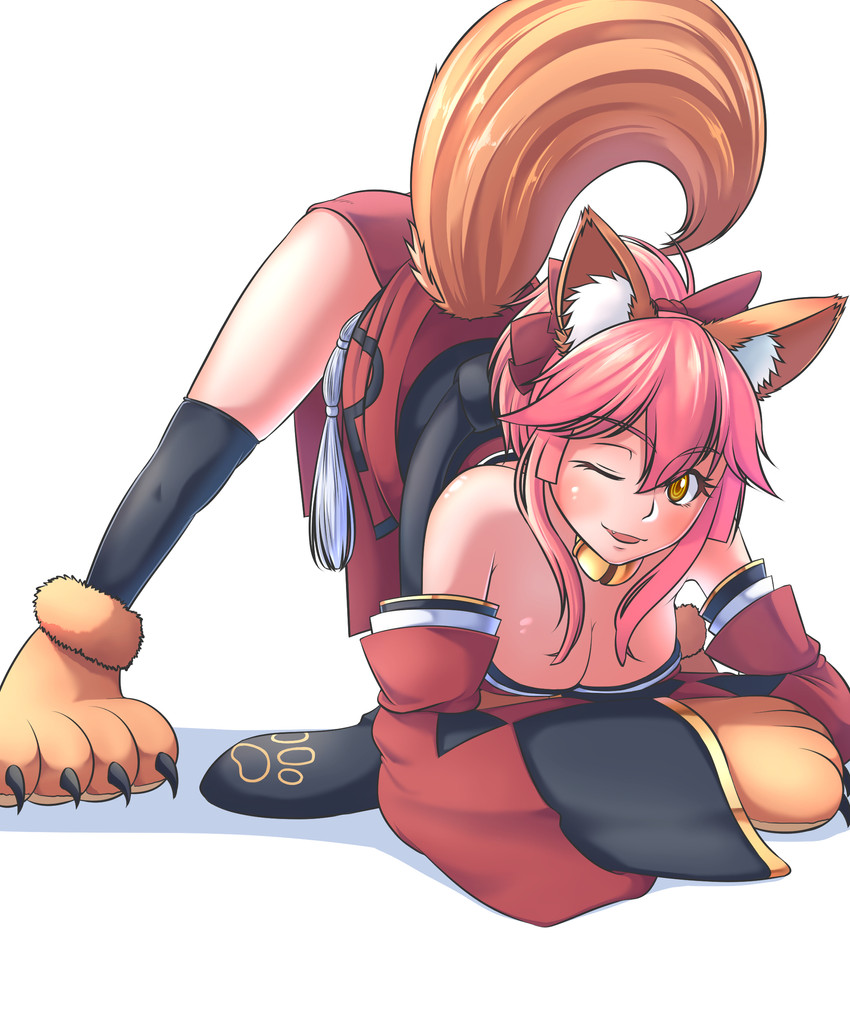 tamamo and tamamo cat (fate and 1 more) drawn by kouno_ibuki