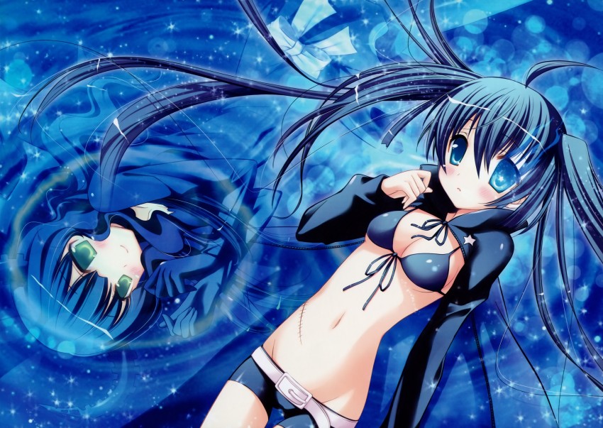 black rock shooter and dead master (black rock shooter) drawn by inugahora_an