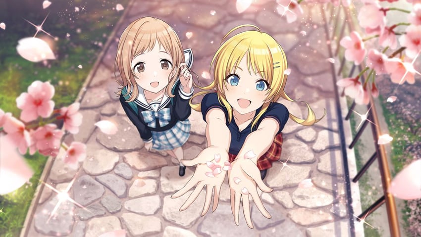 hachimiya meguru and sakuragi mano (idolmaster and 1 more)