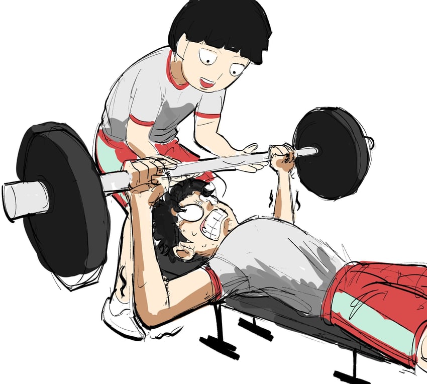 takakura ken and kageyama shigeo (dandadan and 1 more) drawn by titann