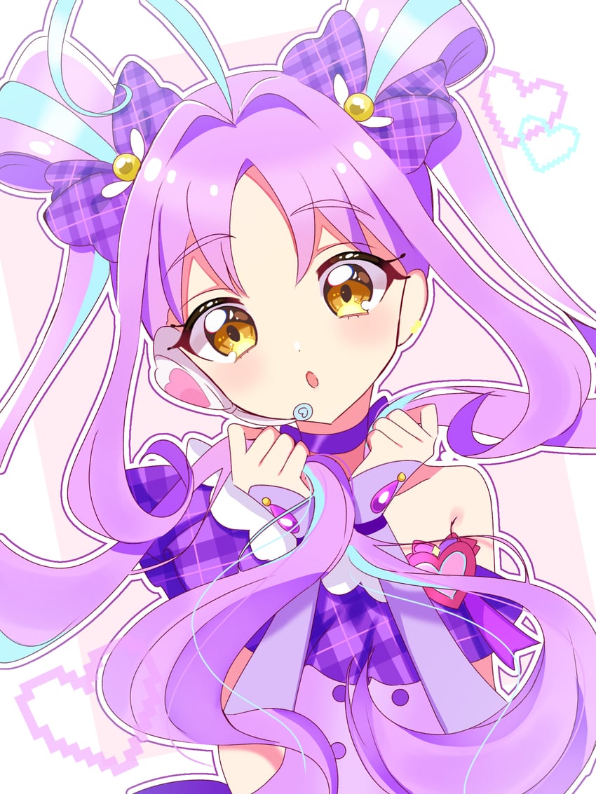 shigure kokoro and cure kyunkyun (precure and 1 more) drawn by ame_(a_10ii)